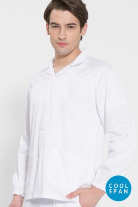 긴팔 TC20수 쿨스판 위생복 셔츠(남성용) /화이트(FS-102)